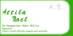 attila noel business card